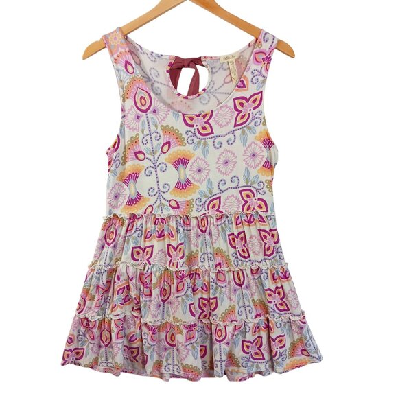 Matilda Jane Tops - Matilda Jane, Women's Sleeveless, Tiered Top, Floral  Print, Cottage Core, Small